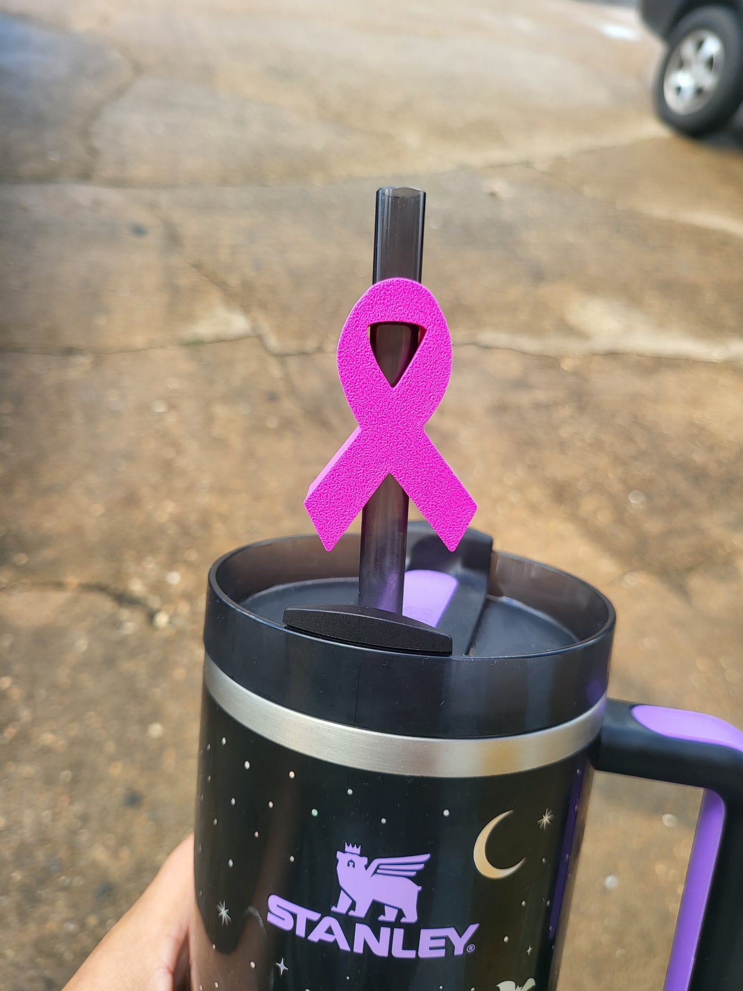 Awareness Ribbon Straw Topper