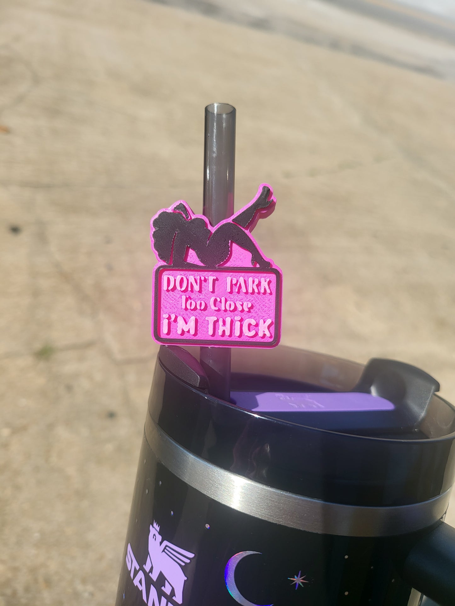 Don't Park Straw Topper