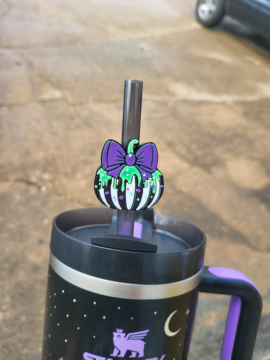 Beetle Pumpkin Straw Topper