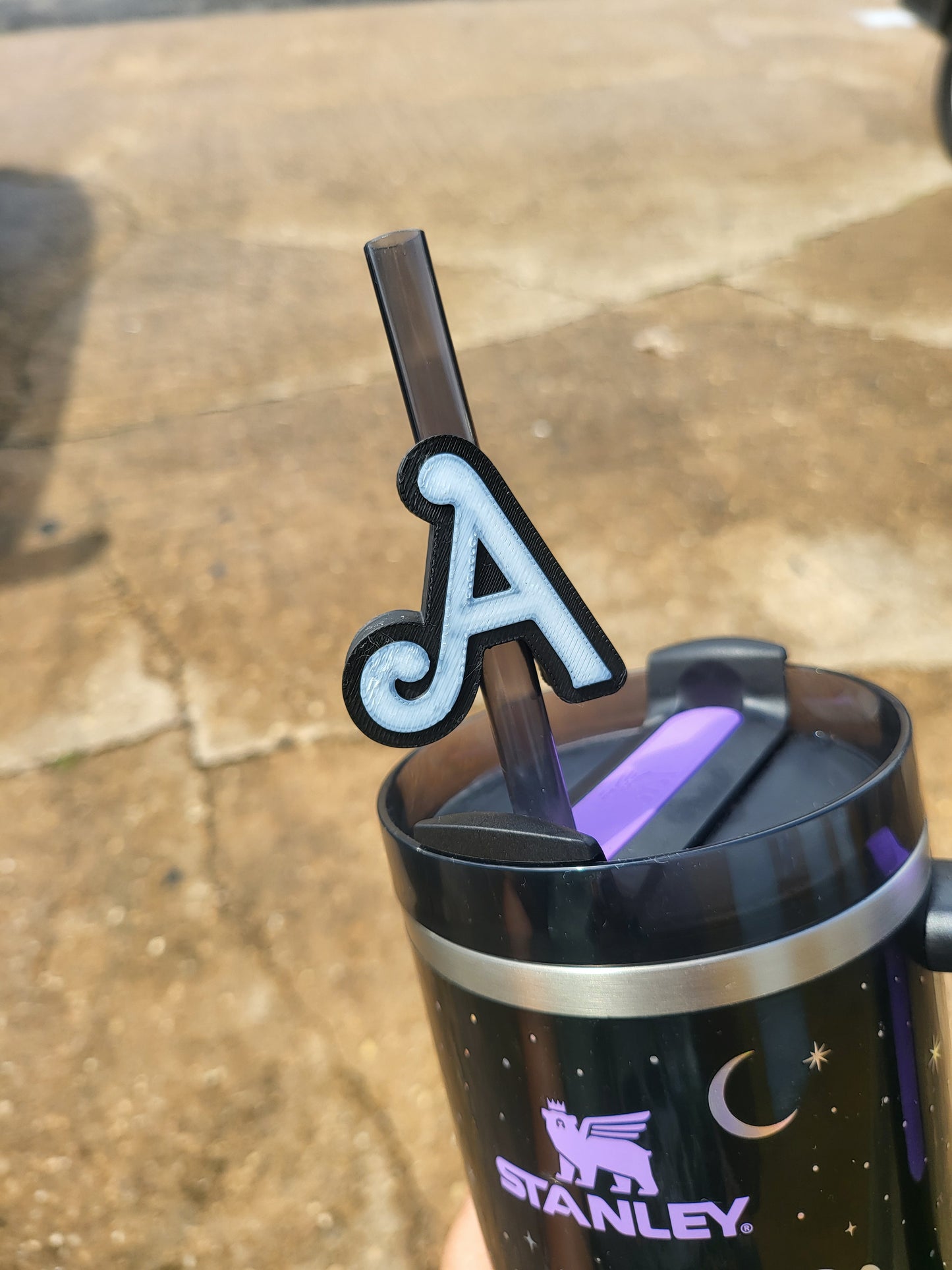 Doll Inspired Alphabet Straw Topper